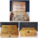 Caja de madera para libro de firmas