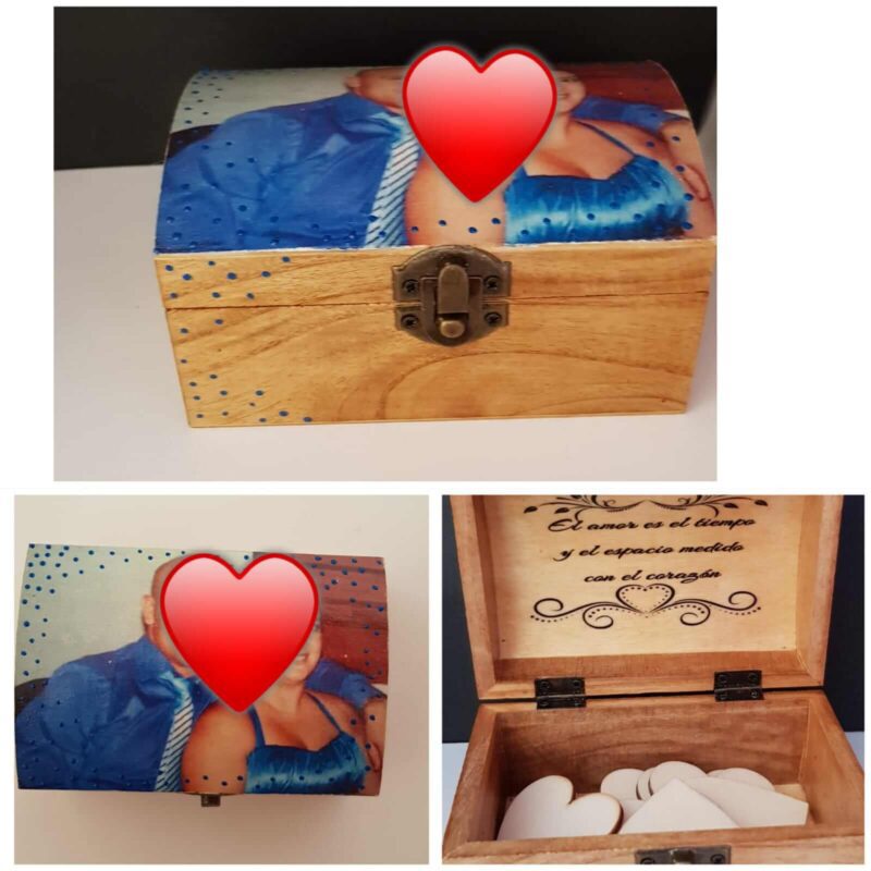 Caja de madera para libro de firmas 2