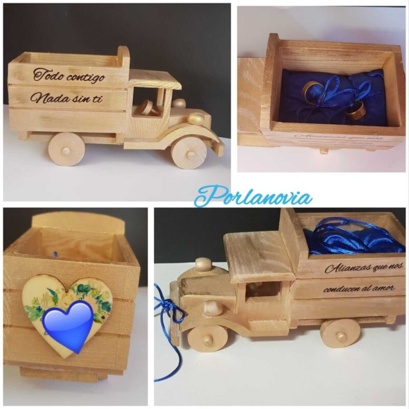 camion de madera para arras