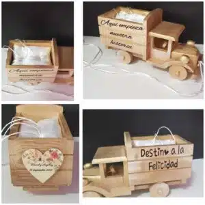 camion de madera para arras