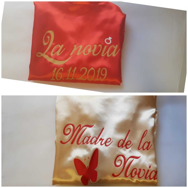 Batas Personalizadas novia batas damas de honor bata madre de la novia