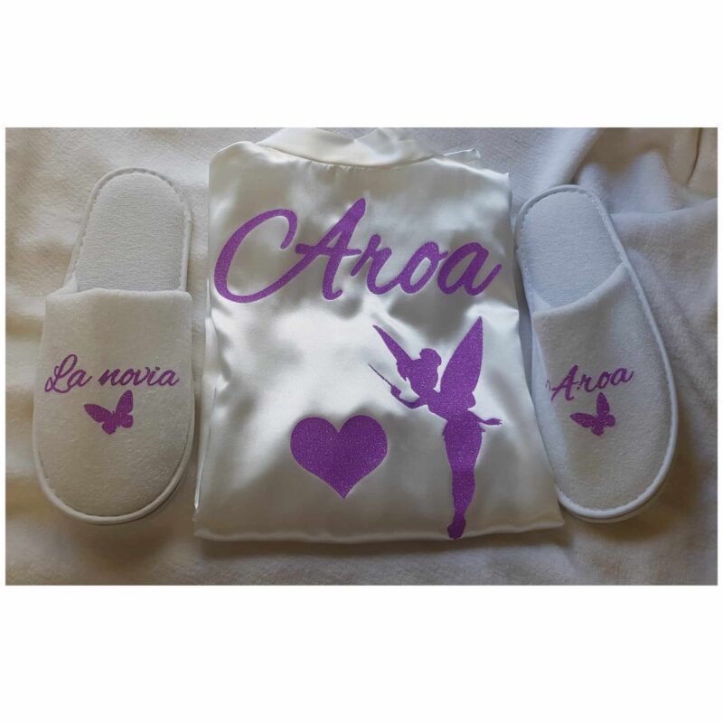 Bata personalizada y Zapatillas personalizadas