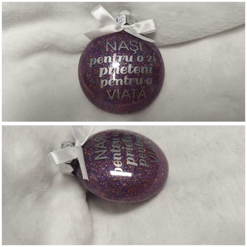 Bolas de navidad planas personalizadas