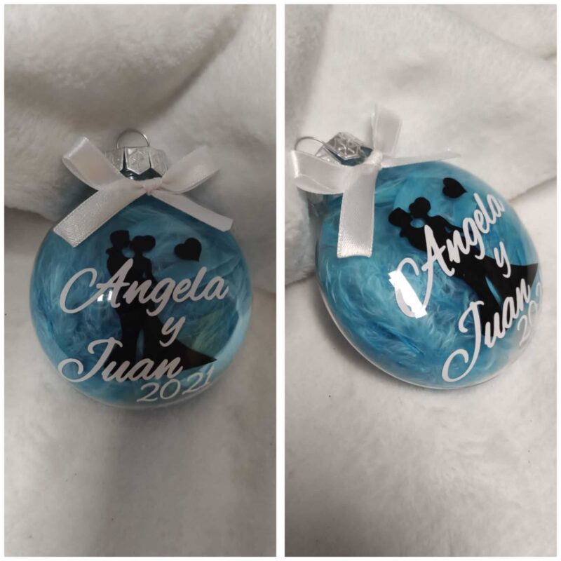 Bolas de navidad planas personalizadas