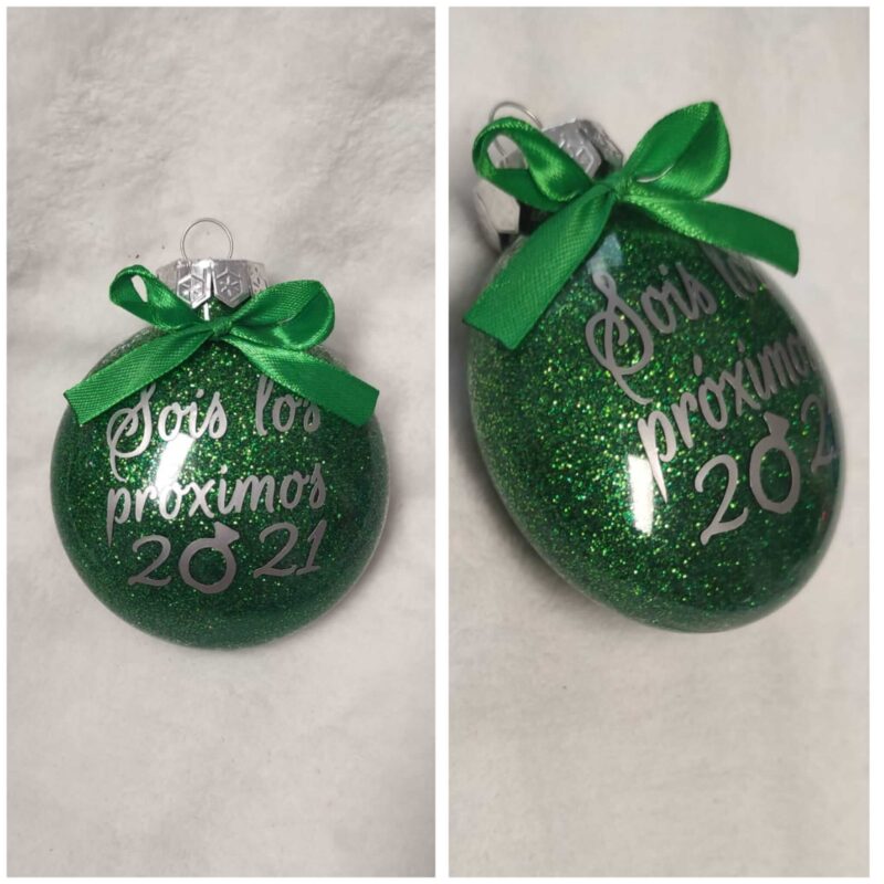 Bolas de navidad planas personalizadas