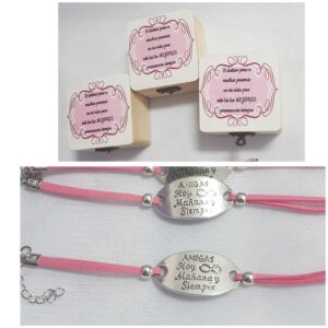 caja personalizada con pulsera personalizada