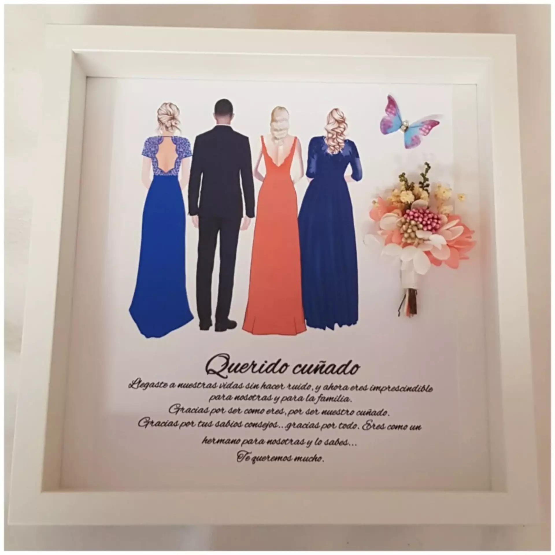 Cuadro de agradecimiento cuñado