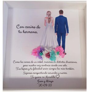 Cuadro de agradecimiento,hermana
