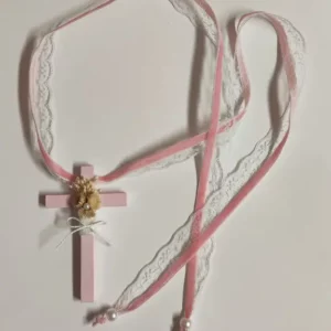 cruz de madera primera comunion niña