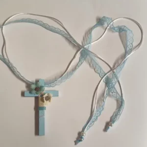 cruz de madera primera comunion niña