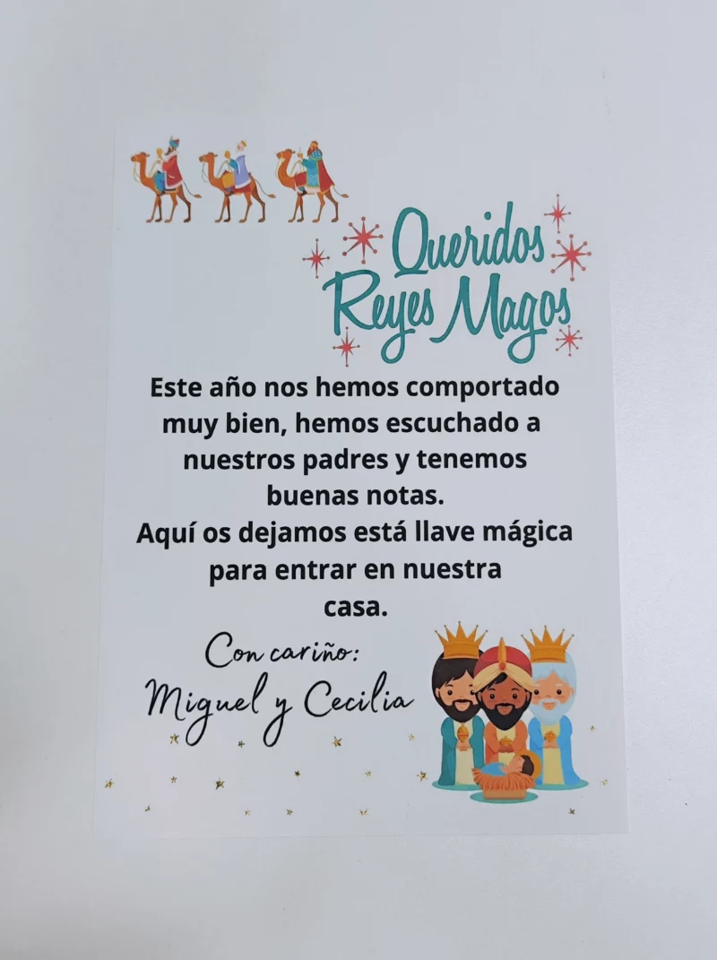 Carta reyes magos