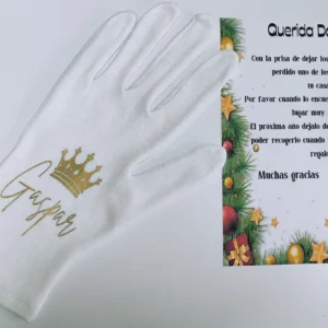 Guantes Olvidados de los Reyes Magos Melchor, Gaspar y Baltasar