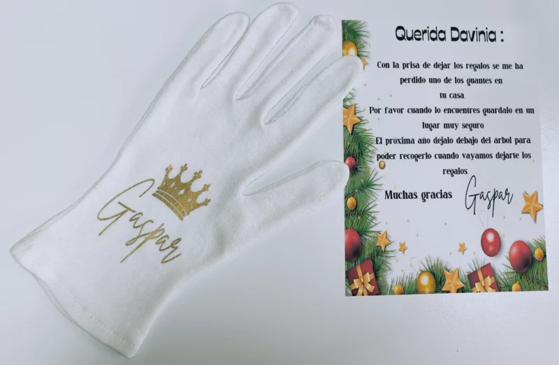 Guantes Olvidados de los Reyes Magos Melchor, Gaspar y Baltasar