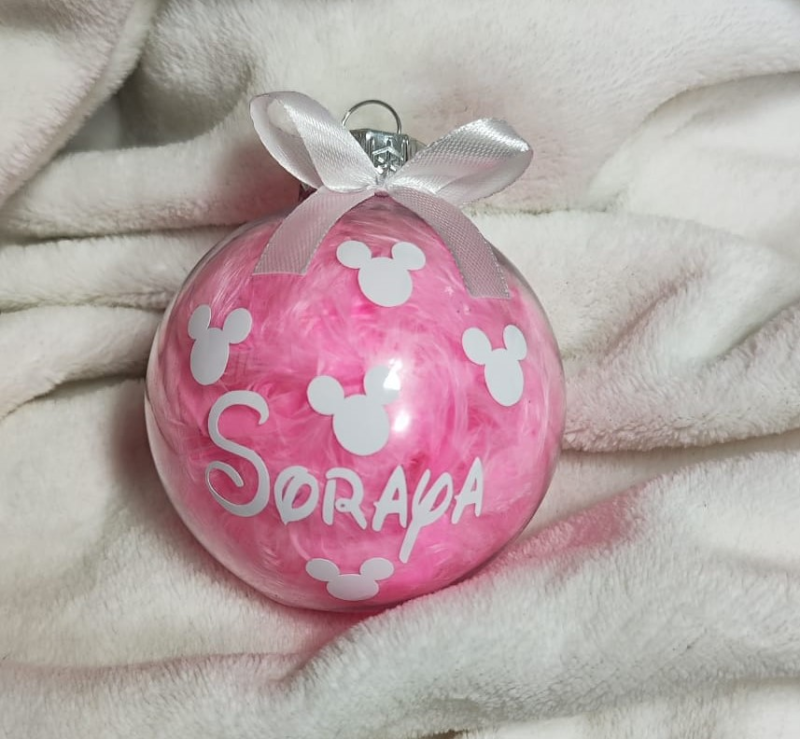 bolas de navidad personalizadas Relleno de plumas