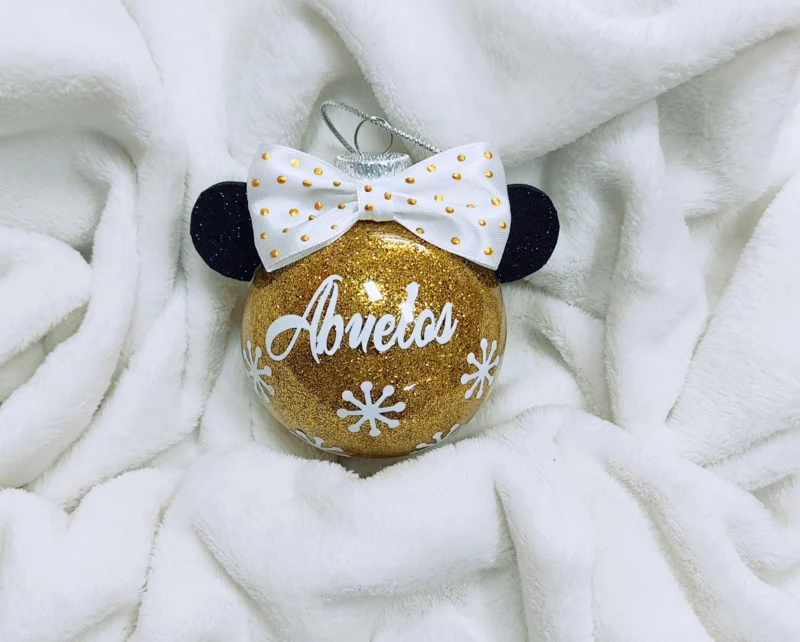 bolas de navidad personalizadas minnie mickey