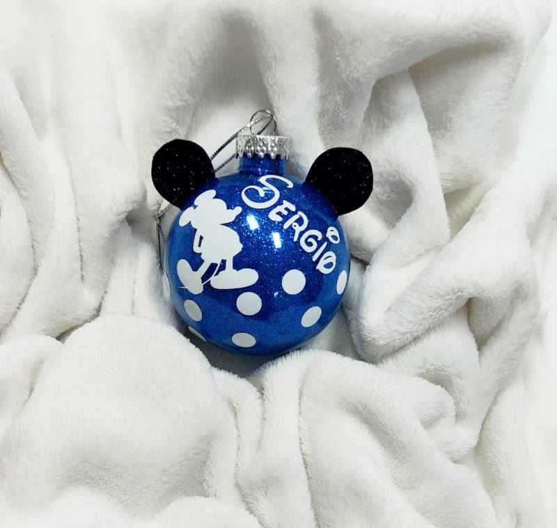 bolas de navidad personalizadas minnie mickey