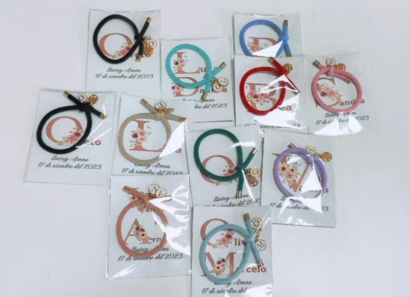 pulsera regalos para invitados bautizo