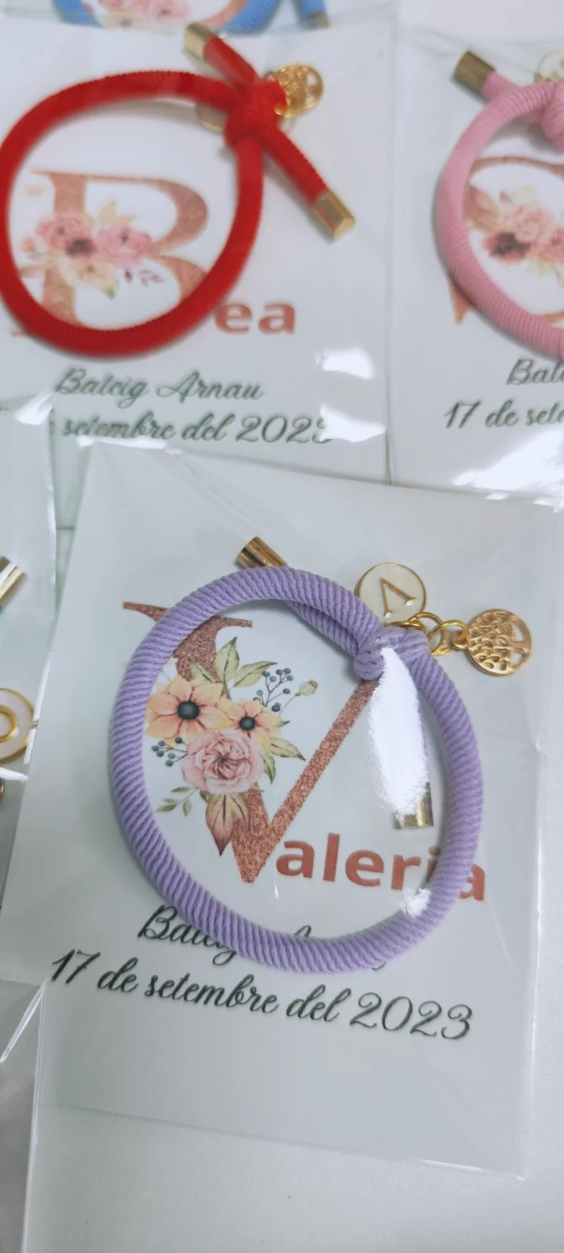 pulsera regalos para invitados bautizo