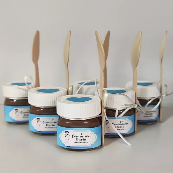 mini nutella personalizada comunión