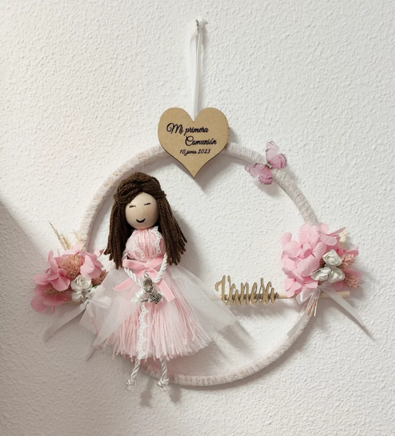 Muñeca Decorativa Personalizada para Primera Comunión