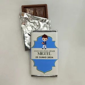 Chocolatina para primera Comunión con diseño único y personalizado