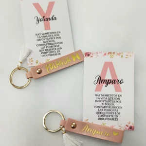 Llaveros para bodas personalizados