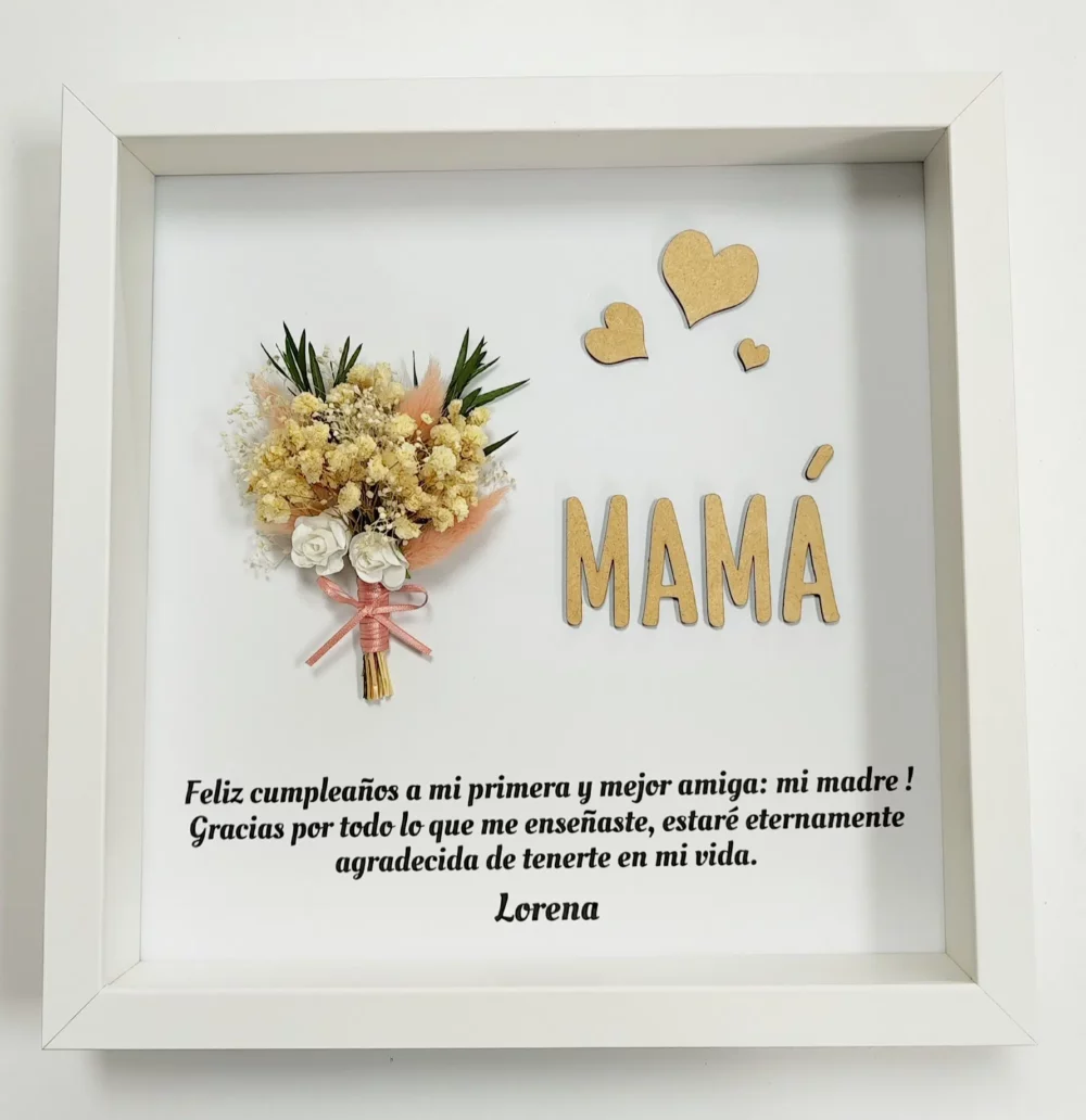 Cuadro de agradecimiento, mamá
