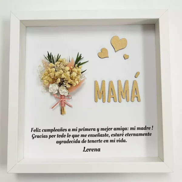 Cuadro de agradecimiento, mamá
