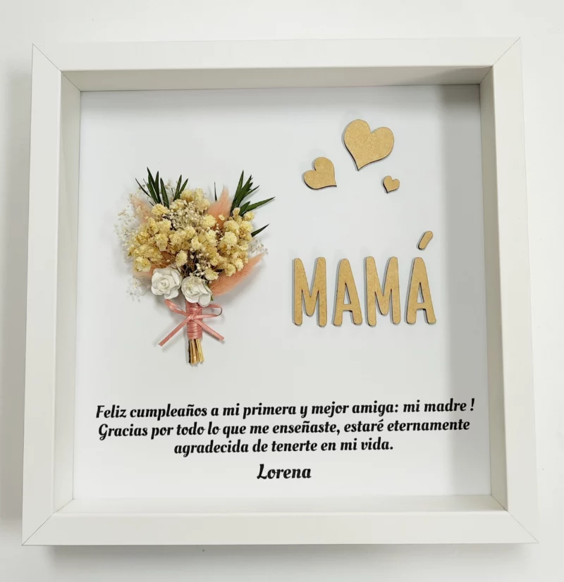 Cuadro de agradecimiento, mamá