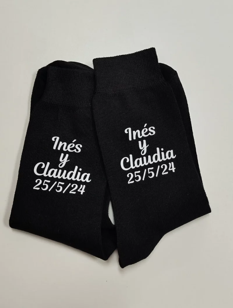 Calcetines negros personalizados