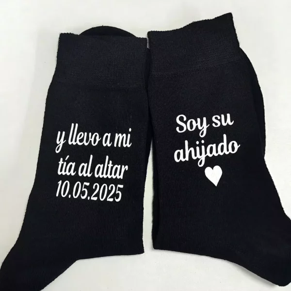 Calcetines negros personalizados
