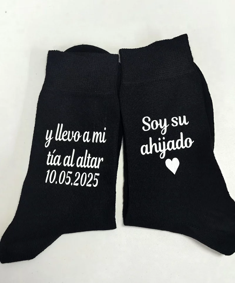 Calcetines negros personalizados