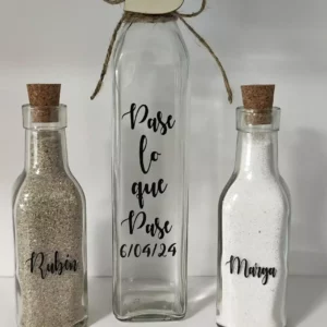 Conjunto de ceremonia de la arena con 3 botellas