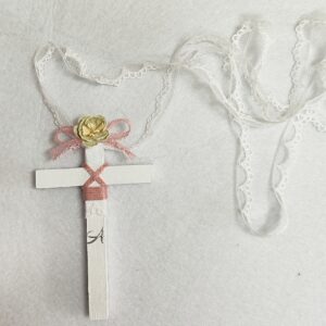 Cruz madera primera comunión niña | Recuerdo comunión
