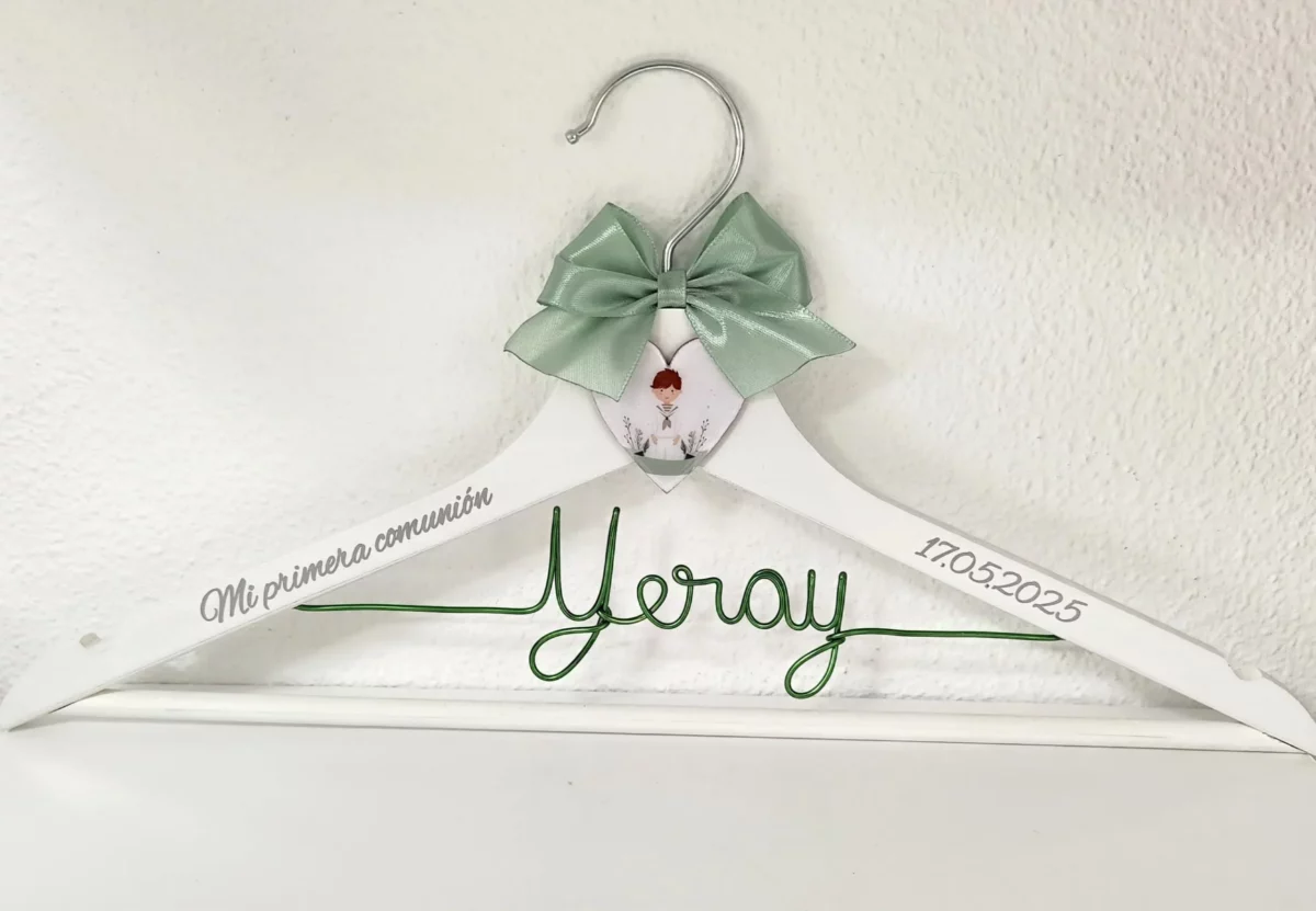 Percha personalizada Primera Comunión - Niño
